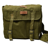 Original Romanian army carrying bag military surplus green shoulder strap case