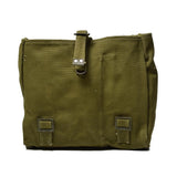 Original Romanian army carrying bag military surplus green shoulder strap case