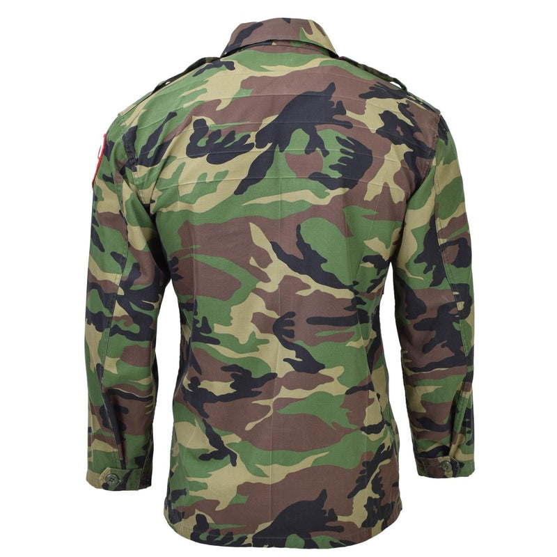 Original South Korean military tactical shirts M90 woodland camo combat field