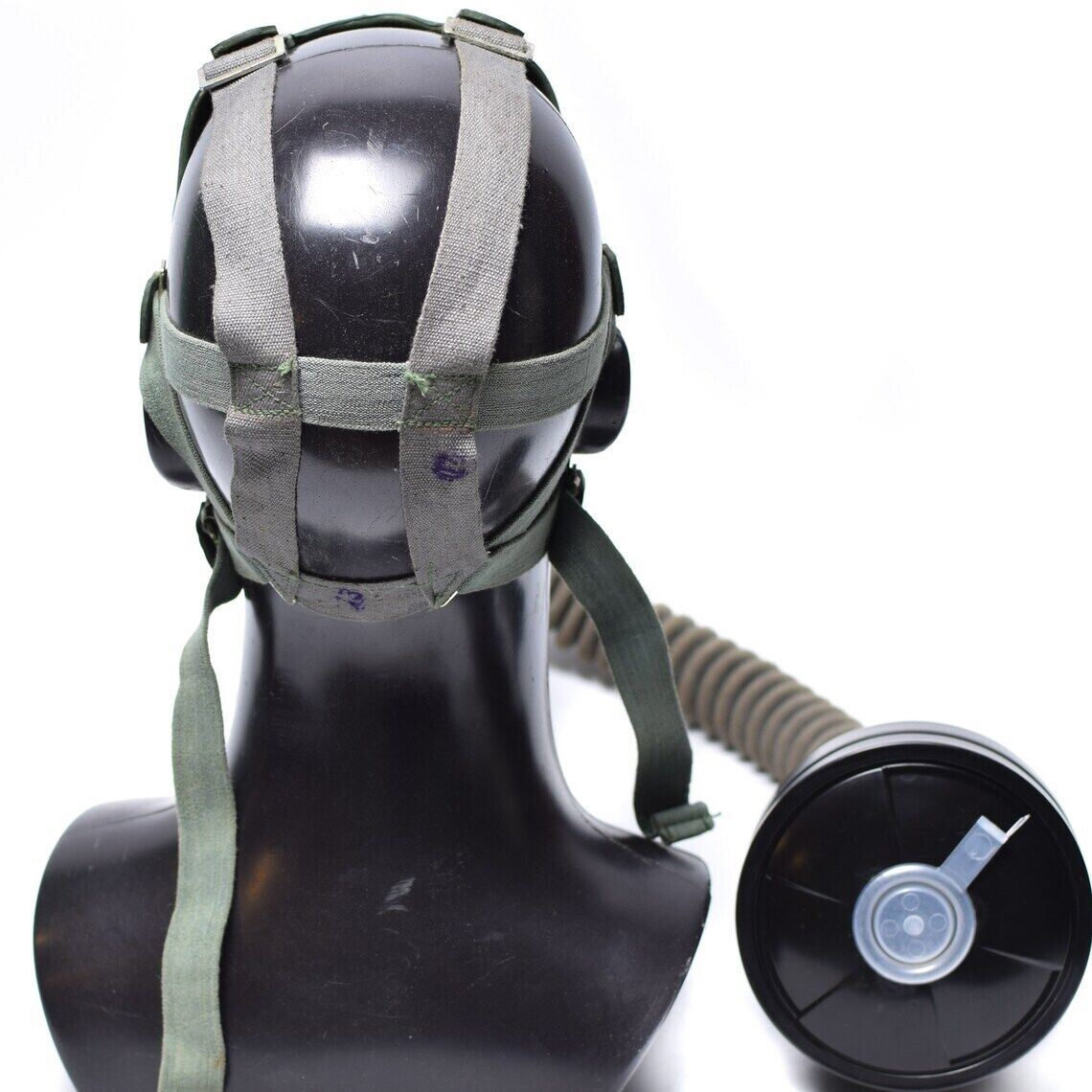 Original Soviet GP-4 Gas Mask 1960s Vintage Military Surplus Kit Grey Rubber