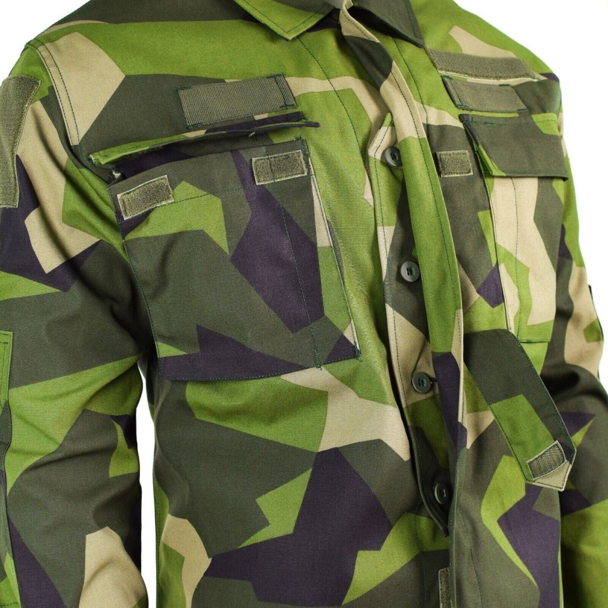 Original Swedish army M90 jacket splinter camouflage field combat shirt NEW