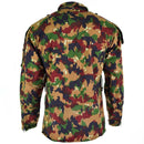 Original Swiss army jacket M83 combat field Alpenflage Camo Jacket shirt zipped - GoMilitar