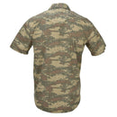 Original Turkish army field shirts durable ripstop camo short sleeve tactical - GoMilitar
