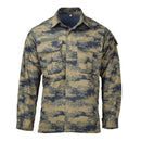 Original Turkish army tactical jacket blue digital camouflage durable ripstop - GoMilitar