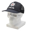 Original Turkish Military POLIS Field Cap Mesh Insert Adjustable Fastener Black - GoMilitar