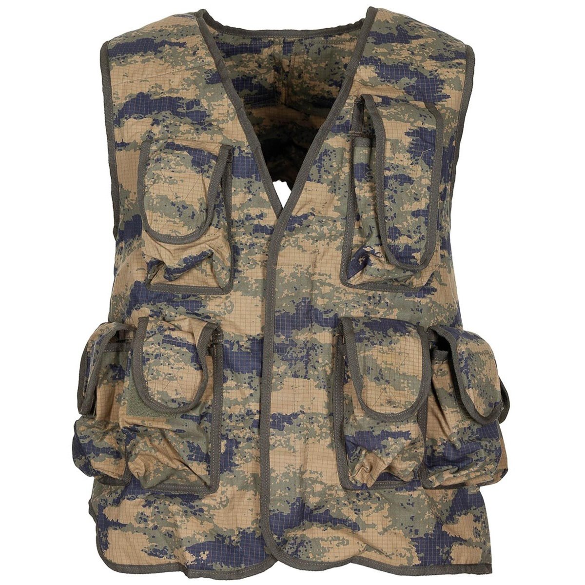 Original Turkish Military Vest 8 Attached Pockets Shoulder Padding M20 ...