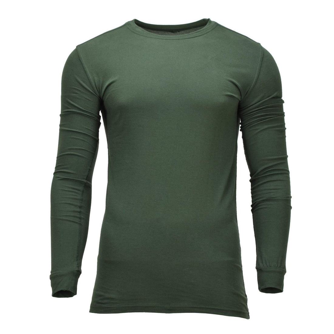 Original Ukrainian Military Thermal Undershirt Cotton Long Sleeved Green