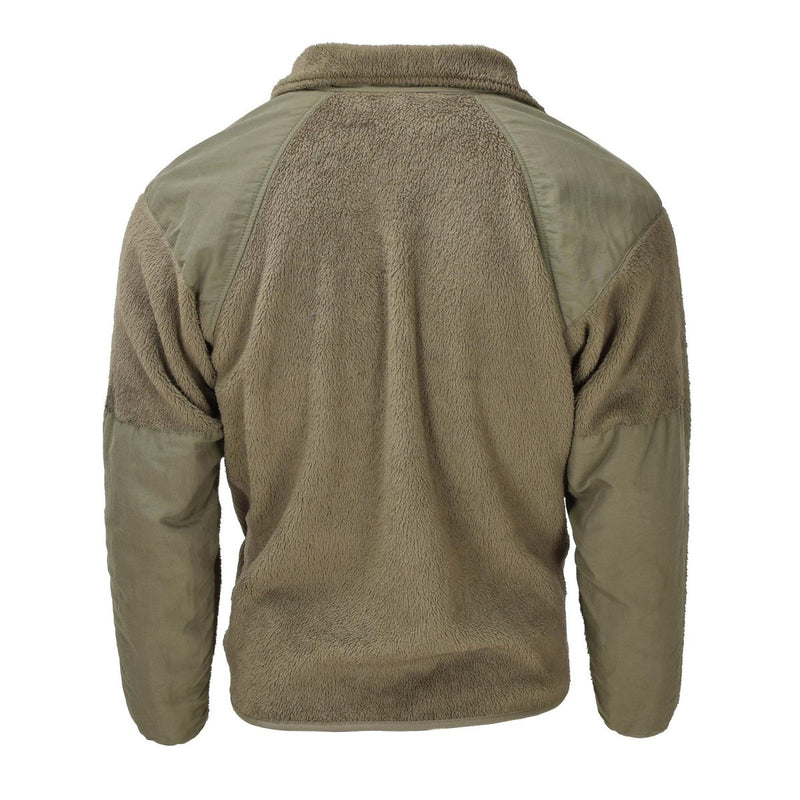 Original U.S. army Tactical Cold Water Fleece Jacket Reinforced Shoulders Olive - GoMilitar