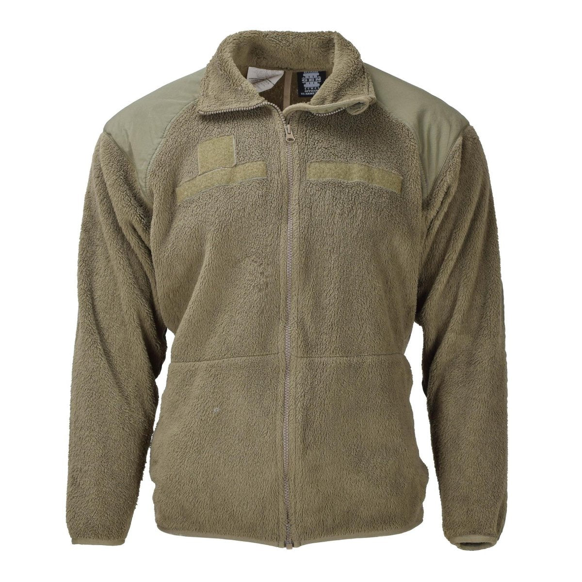 Original U.S. Army Tactical Cold Weater Fleece Jacket Reinforced Shoulders Olive