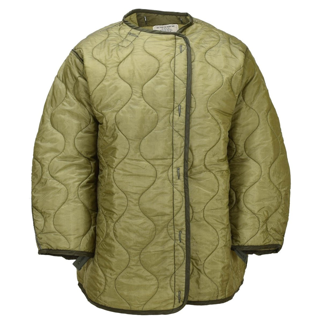 Original U.S. Military M65 Parka Liner Extreme Cold Weather Buttons Olive Green