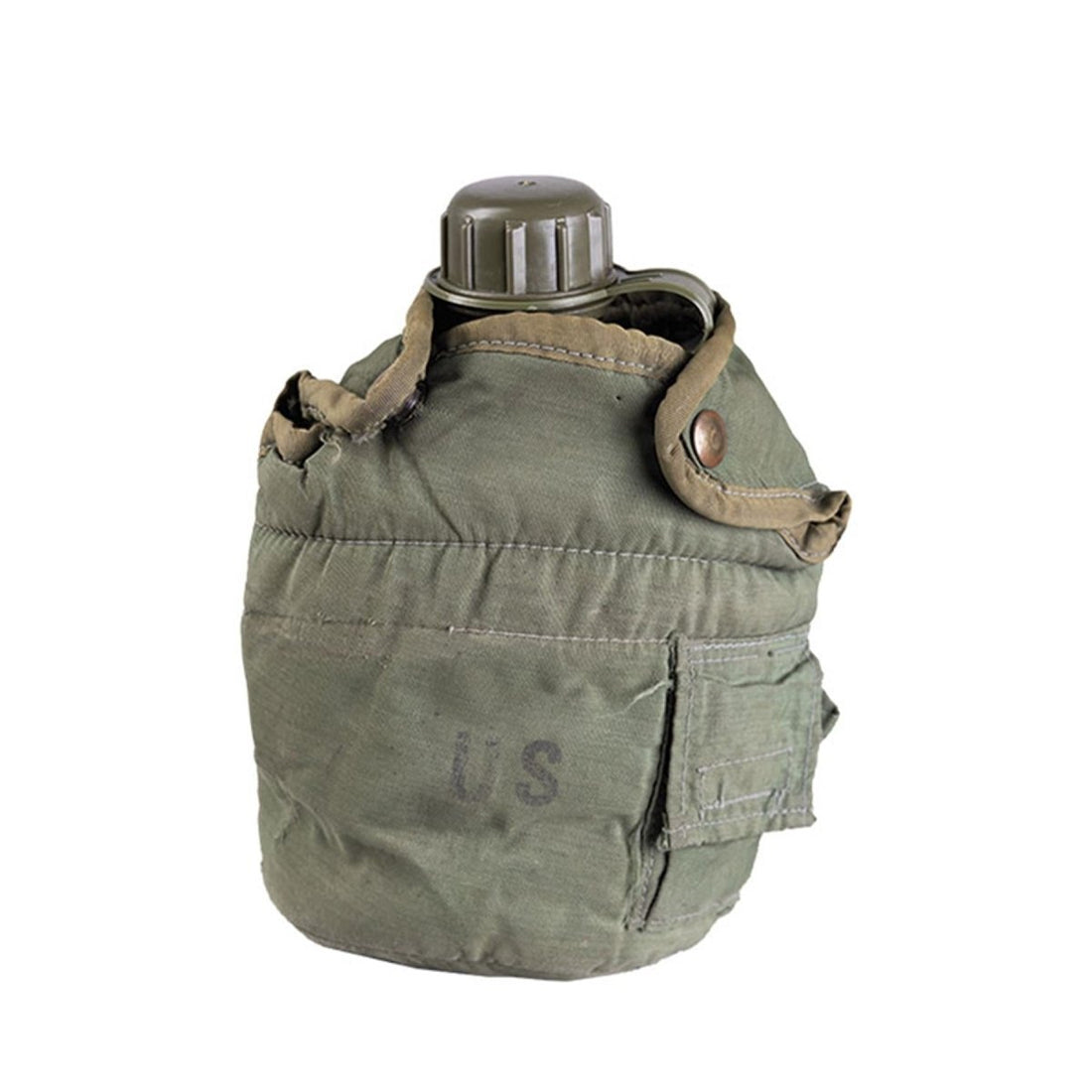 Original U.S. Military Plastic 0.75L Canteen Field Gear Cover Army Issue Olive