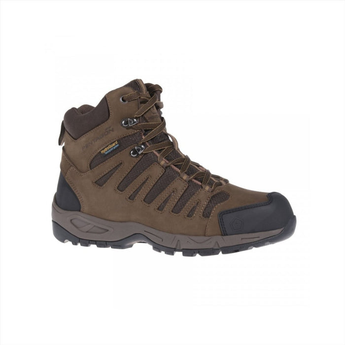 PENTAGON Achilles XTR 6 Tactical Boots Nubuck Leather Hydroguard Waterproof, Tactical Boots, Brown color - GoMilitar
