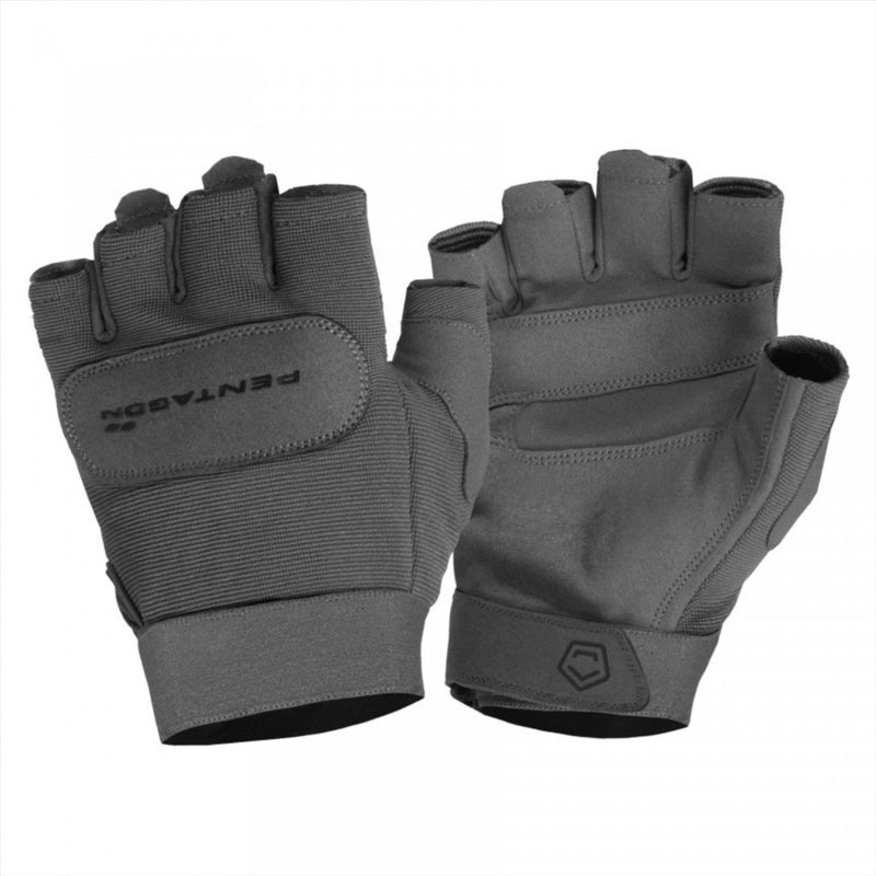 PENTAGON Duty Mechanic 1/2 Fingerless Gloves Breathable Fabric Cuff Elastic