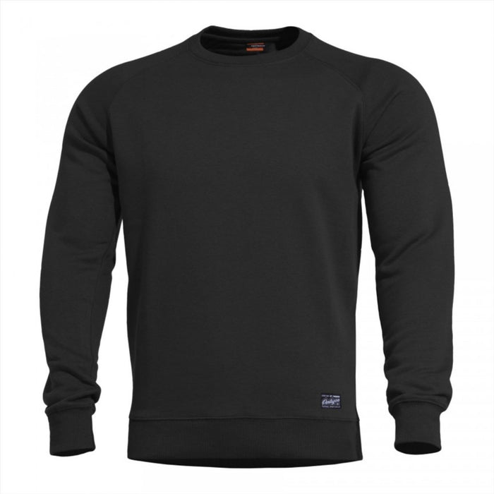 PENTAGON Hawk Blank Round Neck Sweater Comfort Fit Design Flatlock Seams - GoMilitar