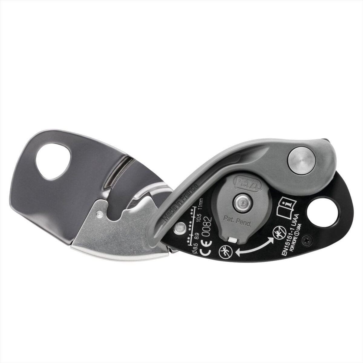 Petzl GRIGRI+ Belay Device Assisted Braking Anti Panic 8.5–11 mm Ropes Orange