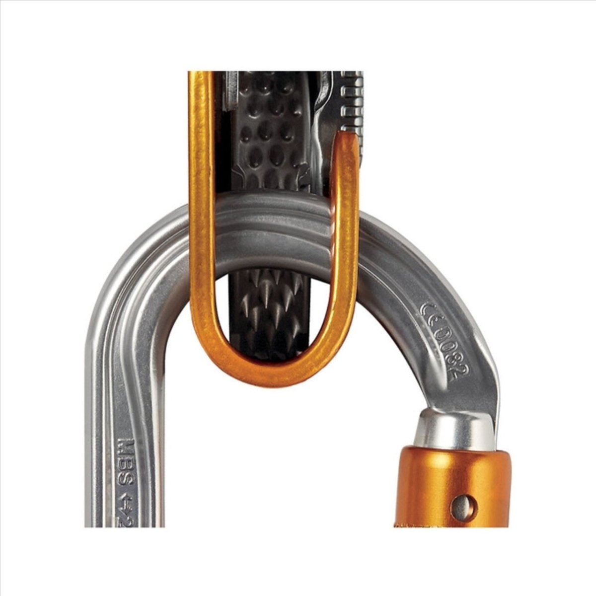 Petzl OK Triact Lock Carabine Oval Aluminum Lightweight Rope Access Orange
