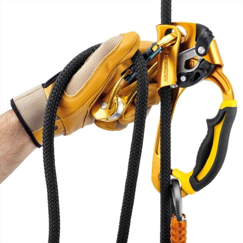 PETZL ROLLCLIP A Pullet Carabiner Non Locking Keylock System Climbing Yellow