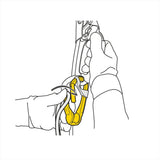 PETZL ROLLCLIP A Pullet Carabiner Non Locking Keylock System Climbing Yellow