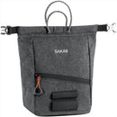 PETZL SAKAB Chalk Bag Durable Magnetic Roll Top Closure Multiple Pockets Gray - GoMilitar