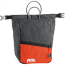 PETZL SAKAB Chalk Bag Durable Magnetic Roll Top Closure Multiple Pockets Gray - GoMilitar