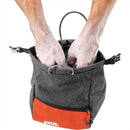 PETZL SAKAB Chalk Bag Durable Magnetic Roll Top Closure Multiple Pockets Gray - GoMilitar