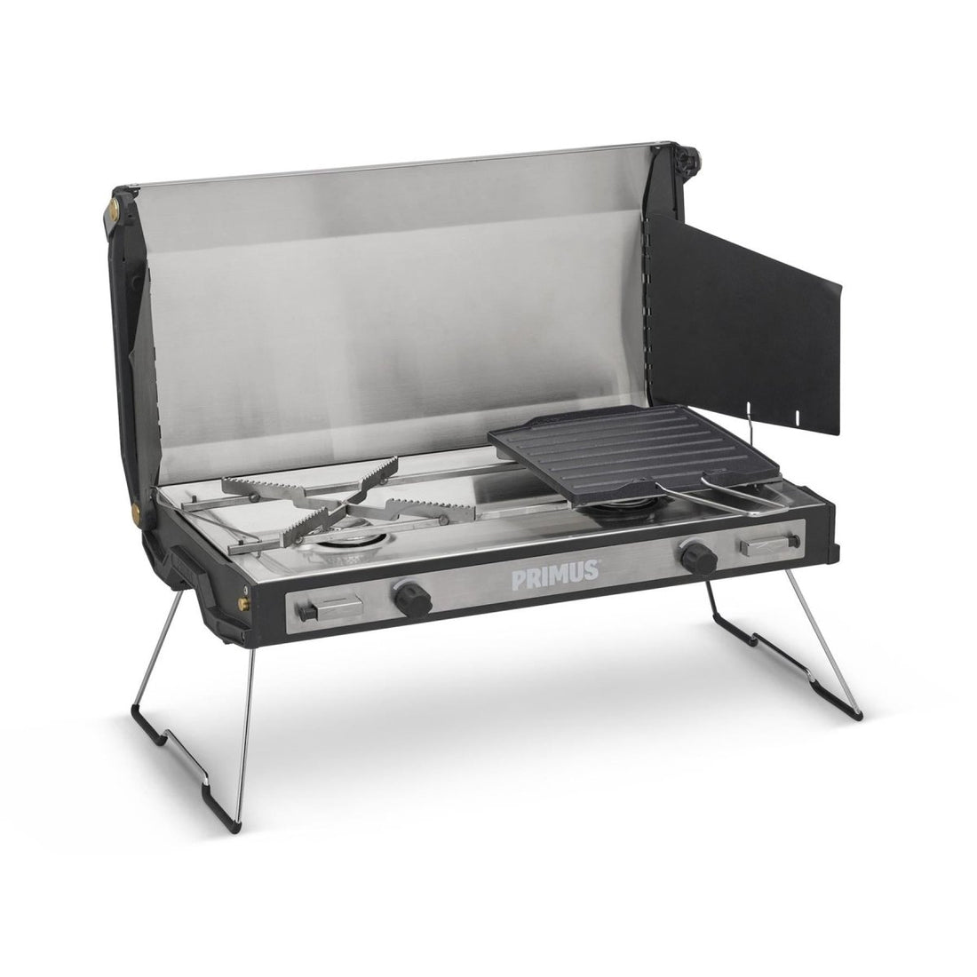 Primus Tupike outdoor stove dual gas burner portable camping hiking griddle
