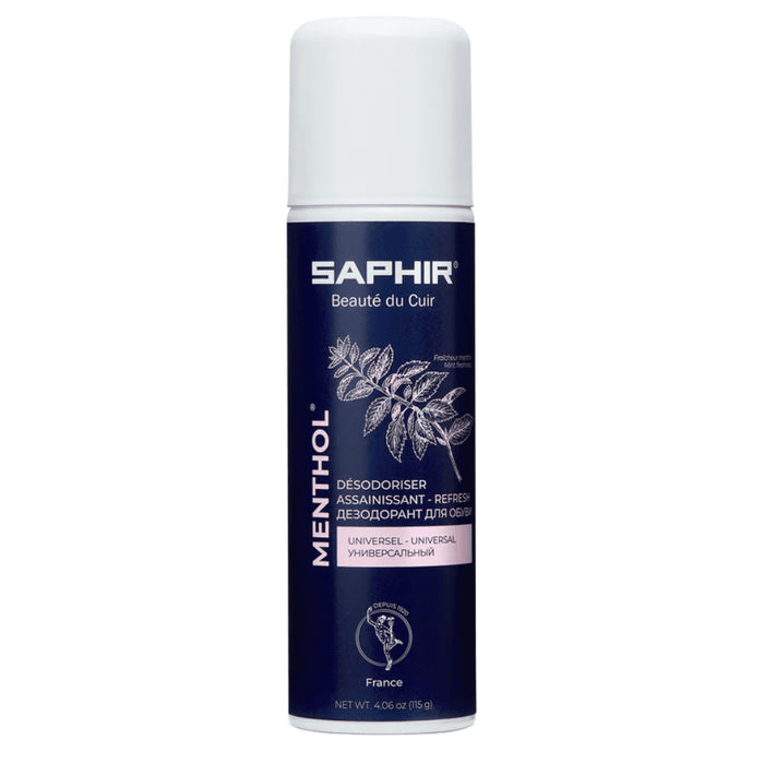 Saphir Menthol Shoe Deodorizer Spray 200ml Odor Remover All Footwear - GoMilitar