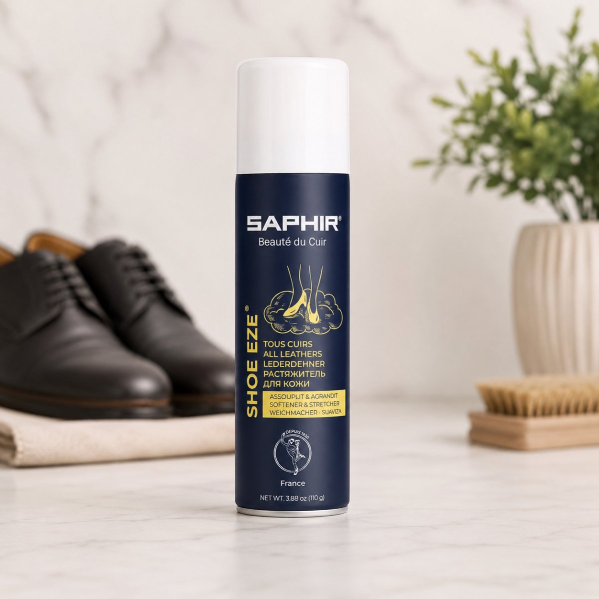 Saphir Shoe-Eze Aerosol Shoe Stretch Spray Leather Softener 50 ml