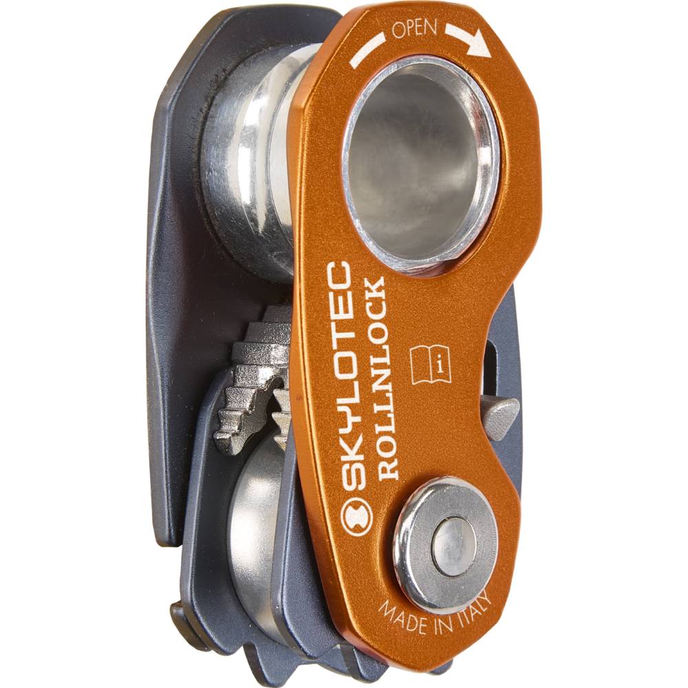 SKYLOTEC ROLLNLOCK Pulley Device Rope Clamp 3 in 1 Device Orange