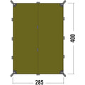 Tatonka waterproof shelter tent trap sun awning lightweight hammock cover olive
