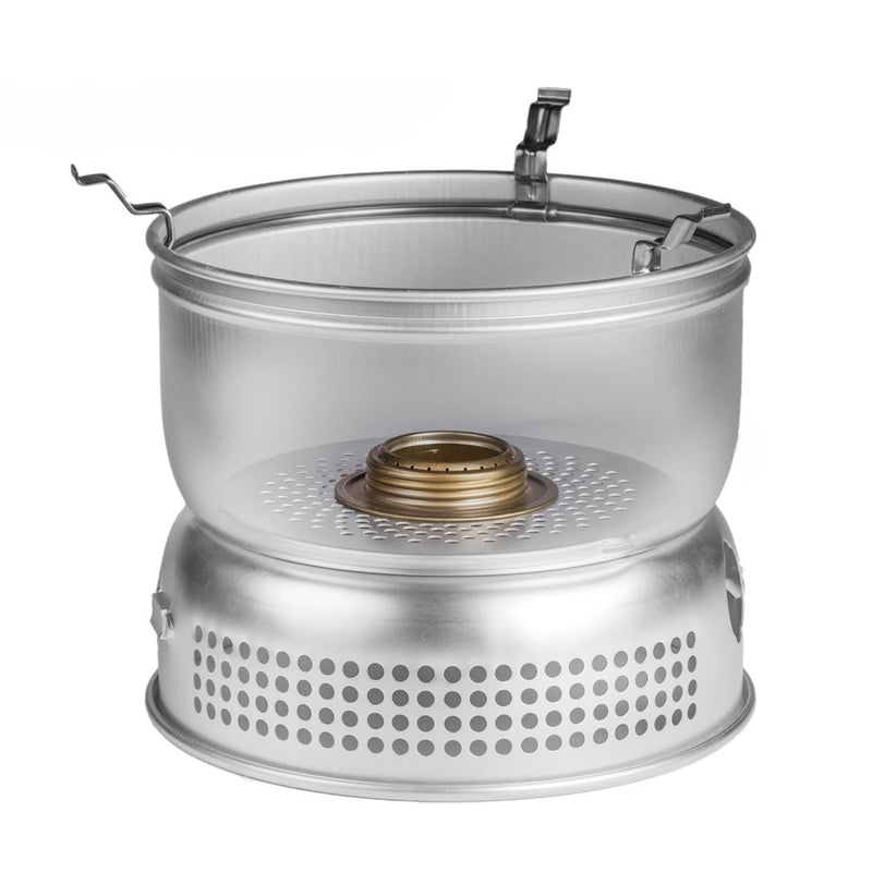 Trangia aluminum stove set liquid fuel burner kit ultralight compact camping pan - GoMilitar