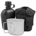 U.S. Army style canteen M1 water bottle with cover cup & alice clips US military