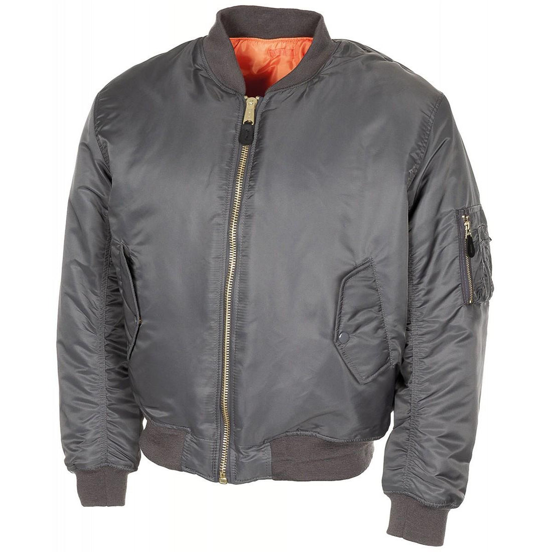 U.S. Army style jacket MA1 air forces troops bomber urban grey windproof puffer