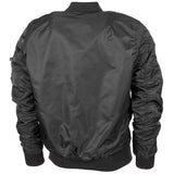 U.S. Military style jacket airforces crew uniform bomber MA1 windproof black NEW