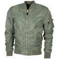 U.S. Military style jacket bomber MA1 windproof olive airforces crew uniform NEW
