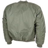 U.S. Military style MA1 bomber jacket air forces troops windproof warm olive