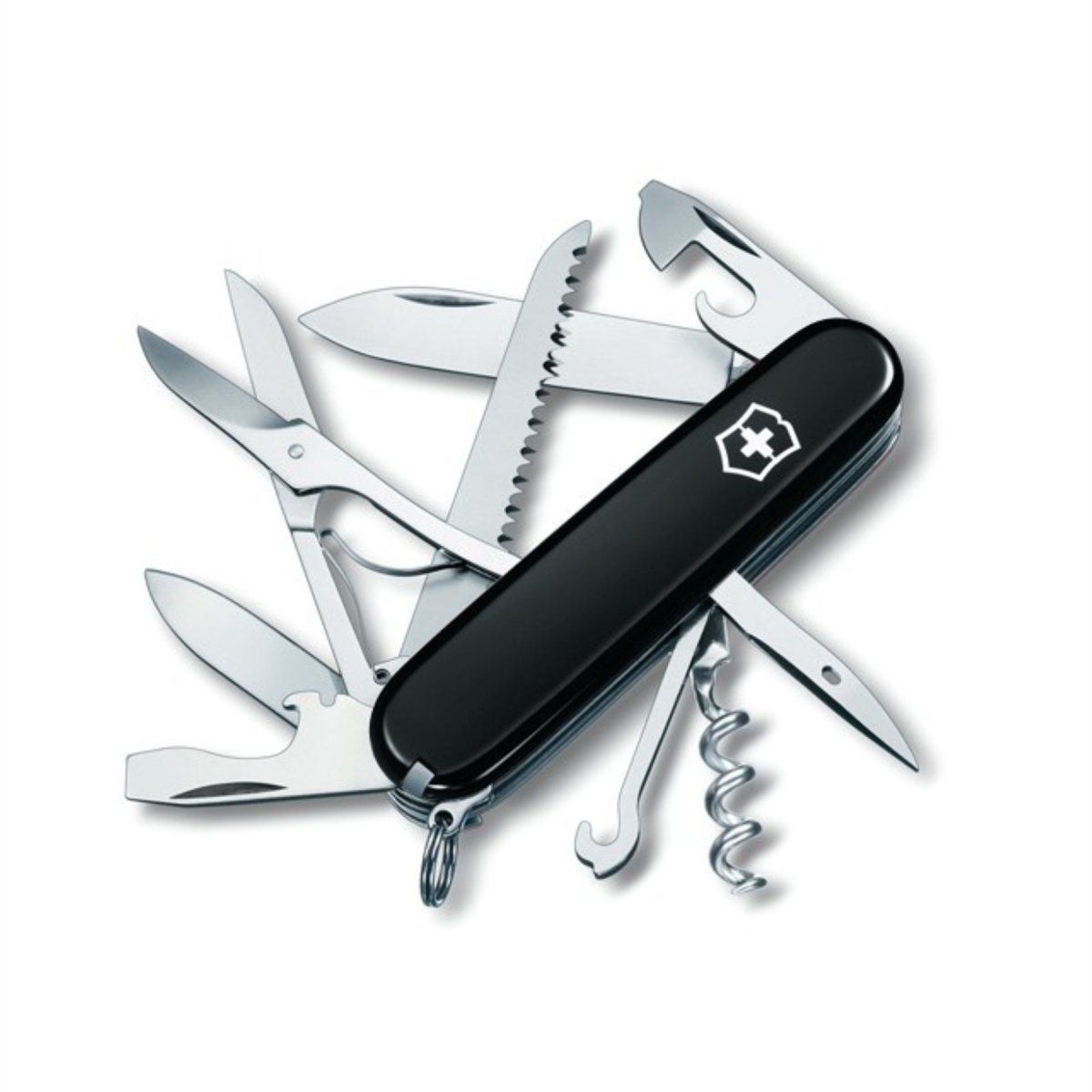 Victorinox Huntsman Swiss Army Knife 91mm Multi Tool 15 Functions Black