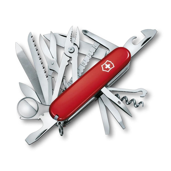 Victorinox Swiss Champ Multi Tool Knife 33 Functions Stainless Steel Red Handle - GoMilitar