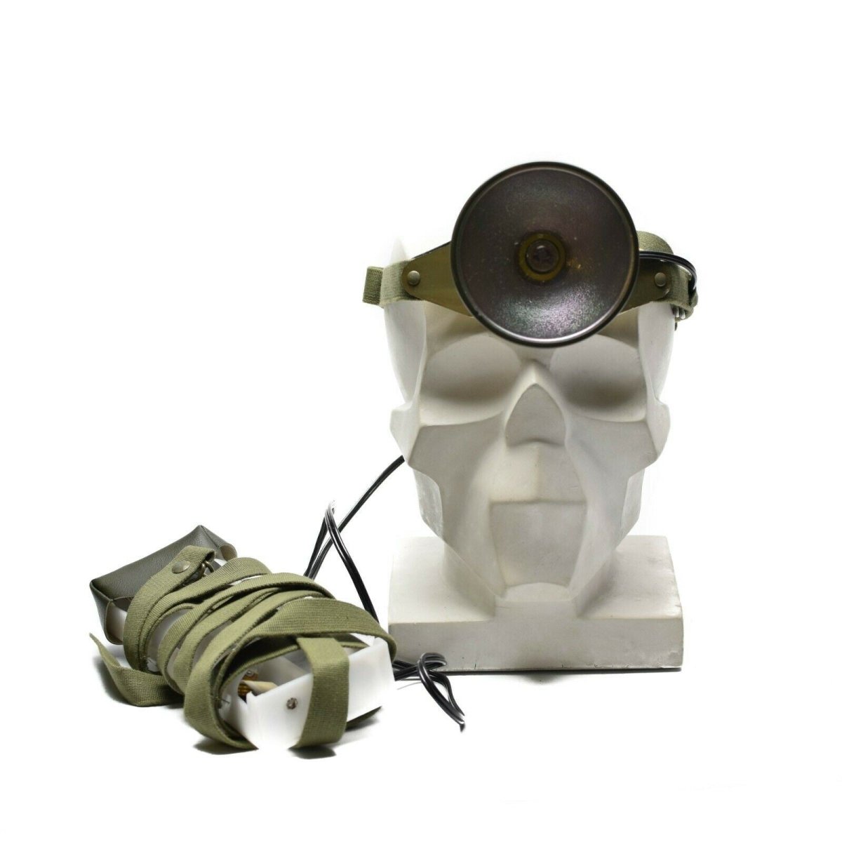 Vintage Swedish military army Head lamp Head torch flashlight NEW