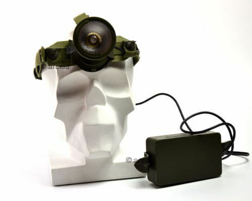 Vintage Swedish sweden military army Head lamp Head torch flashlight