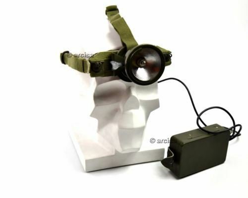 Vintage Swedish sweden military army Head lamp Head torch flashlight
