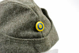 WWII Swedish army winter wool side cap military field cap garrison hat