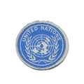 Genuine United Nations loop patch round velcro patch outdoor mark blue white NEW